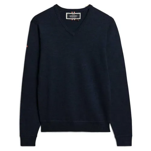 슈퍼드라이 Merino V넥 스웨터 141110666