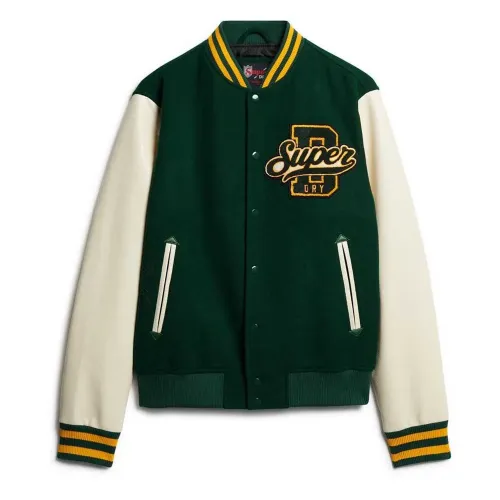 슈퍼드라이 Varsity Wool 봄버 자켓 141111020