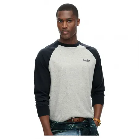 슈퍼드라이 에센셜 Logo Baseball 3/4 소매 티셔츠 141198005