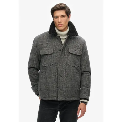 슈퍼드라이 Merchant Wool Chore 자켓 141198170