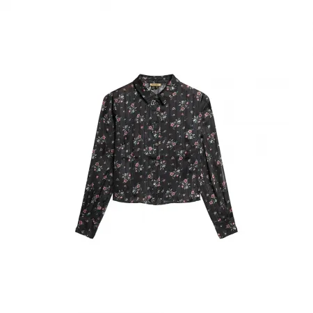 슈퍼드라이 Sheer Lurex Printed 긴팔 티셔츠 141198235