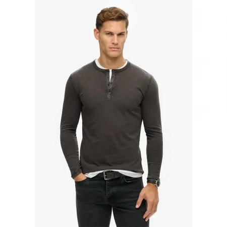 슈퍼드라이 Slub Grandad 긴팔 티셔츠 141198247