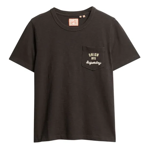 슈퍼드라이 Workwear Embroidered Pocket 반팔 티셔츠 141198391