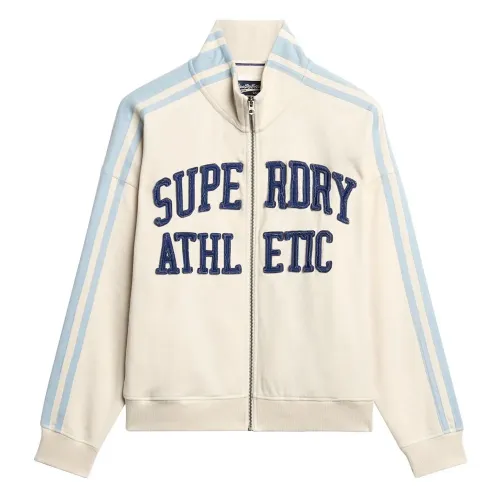 슈퍼드라이 Athletic Applq Loose 풀지퍼 스웨터 141305082