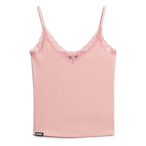 슈퍼드라이 Essential Lace Trim Cami 민소매 티셔츠 141305130