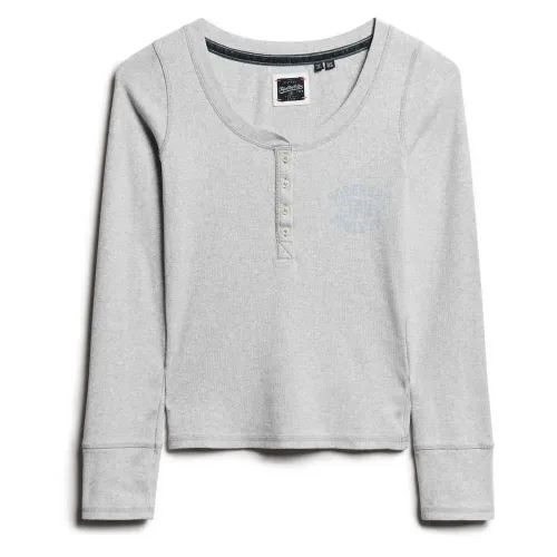 슈퍼드라이 Athletic Button 긴팔 티셔츠 141398449
