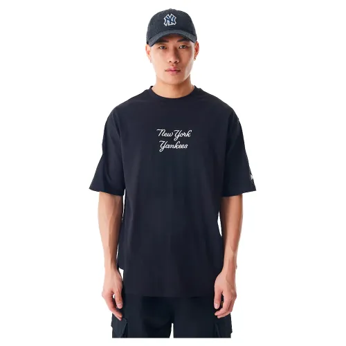 뉴에라 MLB Tartan 오버핏 뉴욕 양키즈 반팔 티셔츠 141414772