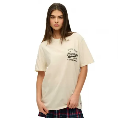 슈퍼드라이 Copper Label Chest 그래픽 반팔 티셔츠 141483681