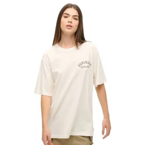 슈퍼드라이 Tattoo Back Graphic Loose 반팔 티셔츠 141484013