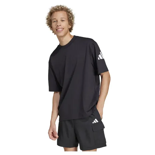 아디다스 에센셜 Loose Fit 3 Bar Logo 반팔 티셔츠 141516111