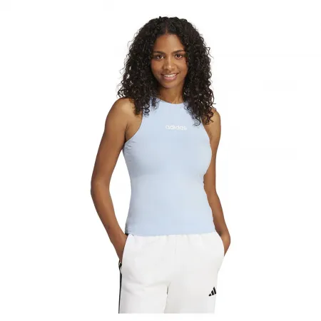 아디다스 에센셜 리니어 슬림 코튼 나시 티셔츠 141516114