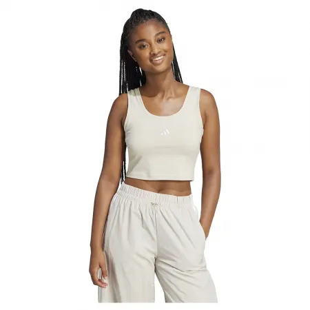 아디다스 에센셜 스몰 로고 코튼 Lifestyle 나시 상의 141516175