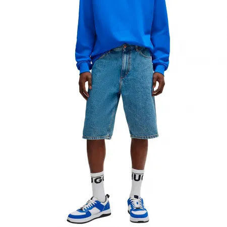 휴고 보스 Skate BLUE 데님 반바지 141539213