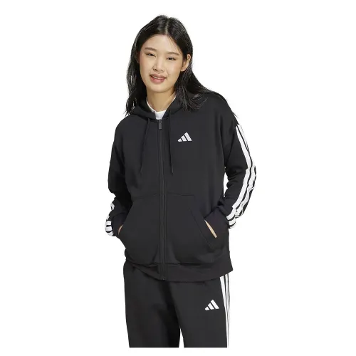 아디다스 Essentials 3 Stripes Fleece 풀지퍼 스웨터 141541390