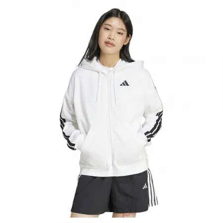 아디다스 에센셜 3 Stripes 플리스 풀지퍼 스웨터 141541408