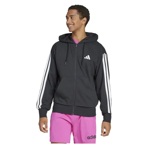 아디다스 Essentials 3 Stripes French Terry 풀지퍼 스웨터 141541427