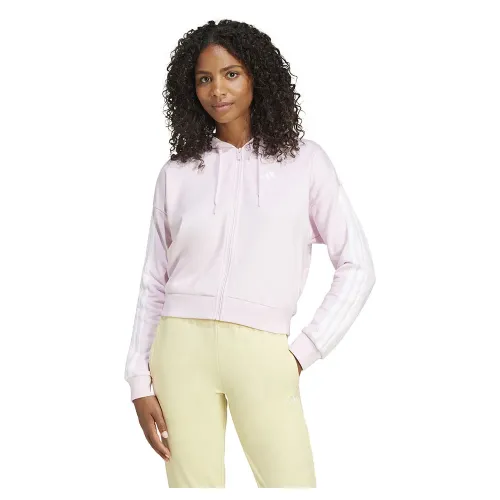 아디다스 Essentials 3 Stripes French Terry 풀지퍼 스웨터 141541430