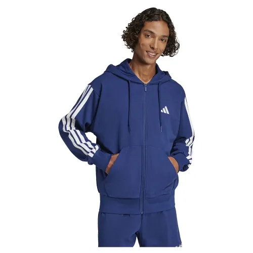 아디다스 Essentials 3 Stripes French Terry 풀지퍼 스웨터 141541433