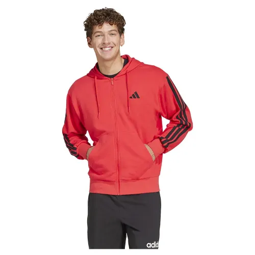 아디다스 Essentials 3 Stripes French Terry 풀지퍼 스웨터 141541439