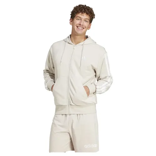 아디다스 Essentials 3 Stripes French Terry 풀지퍼 스웨터 141541444