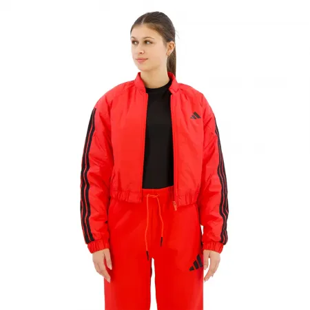 아디다스 에센셜 3 Stripes Insulated Crop 봄버 자켓 141541482