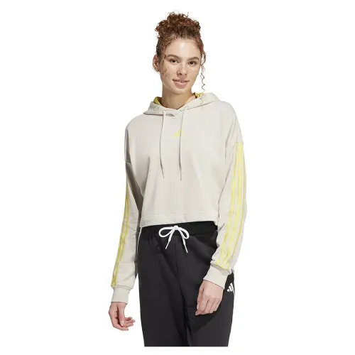 아디다스 Essentials 3 Stripes Print French Terry 후드티 141541494