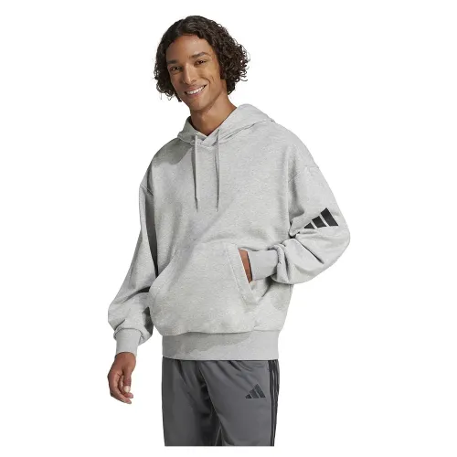 아디다스 에센셜 Loose Fit 3 Bar Logo French Terry 후드티 141541664