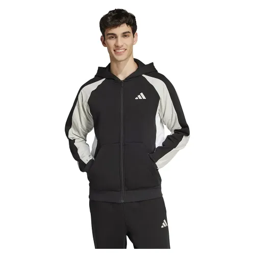 아디다스 Seasonal Essentials Colorblock 풀지퍼 스웨터 141542153