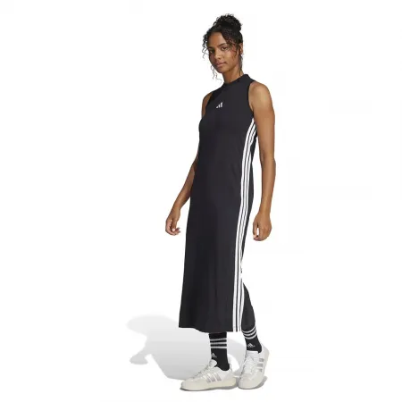 아디다스 에센셜 3 Stripes Racerback 소매 없는 롱 원피스 141566287