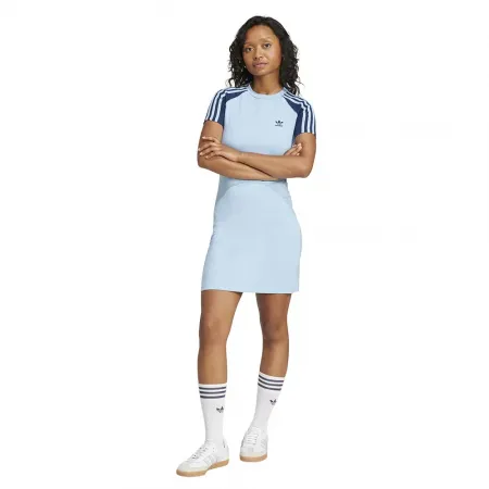 아디다스 아디컬러 3 Stripes Raglan 반팔 짧은 원피스 141568028