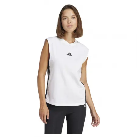 아디다스 에센셜 3 Stripes Cotton Lifestyle Tank 나시 티셔츠 141585248