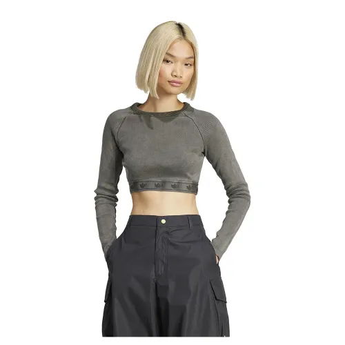 아디다스 Ribbed Crop 긴팔 상의 141586045