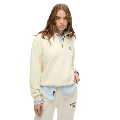 슈퍼드라이 Athletic Collared 하프 지퍼 스웨터 141662932