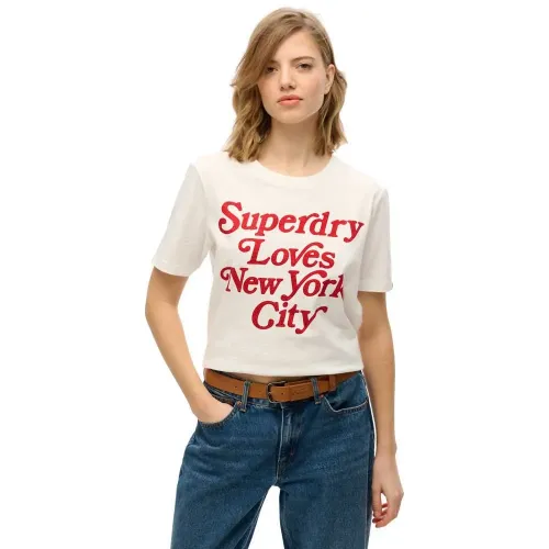 슈퍼드라이 City Love Relaxed 반팔 티셔츠 141662989