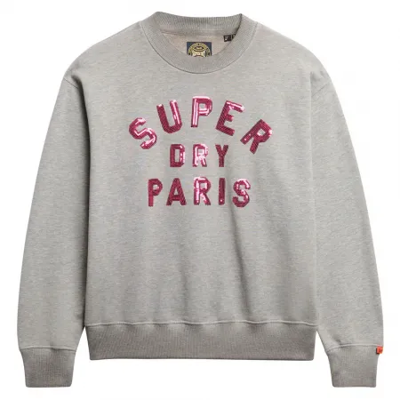 슈퍼드라이 Embellished Varsity Loose 스웨터 141663161