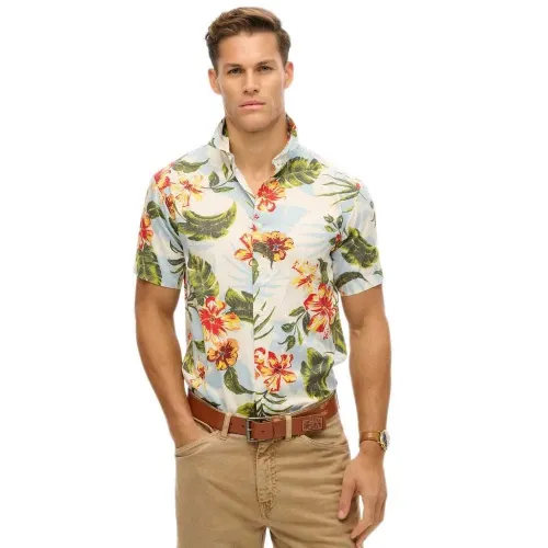 슈퍼드라이 Hawaiian Print 긴팔 셔츠 141663275