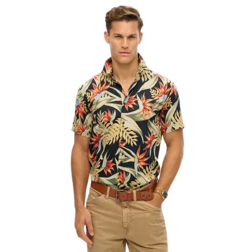 슈퍼드라이 Hawaiian Print 긴팔 셔츠 141663276