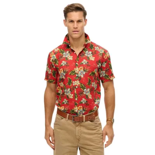 슈퍼드라이 Hawaiian Print 긴팔 셔츠 141663277