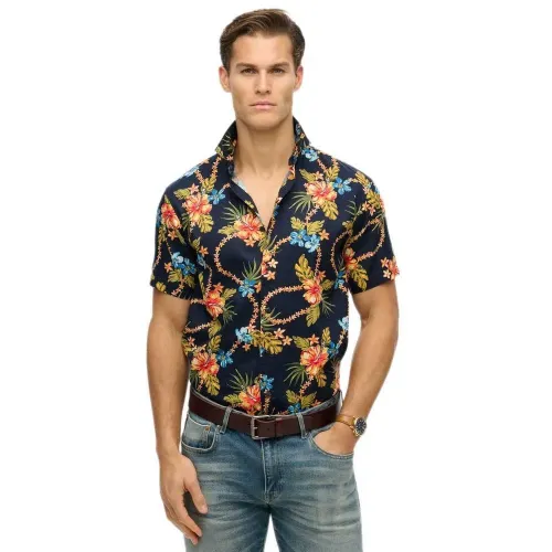 슈퍼드라이 Hawaiian Print 긴팔 셔츠 141663280