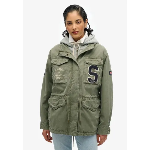 슈퍼드라이 Jersey Emb Military 자켓 141663313