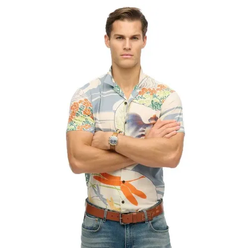 슈퍼드라이 Merchant Hawaiian 긴팔 셔츠 141663396