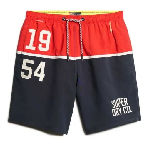 슈퍼드라이 Nautical 로고 17인치 수영 반바지 141663450