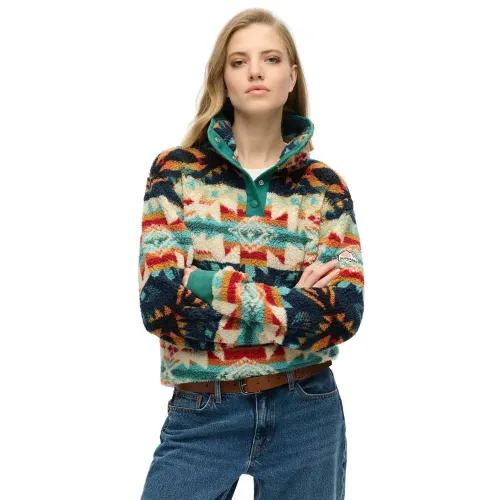 슈퍼드라이 Super Soft Printed Henley 스웨터 141663622