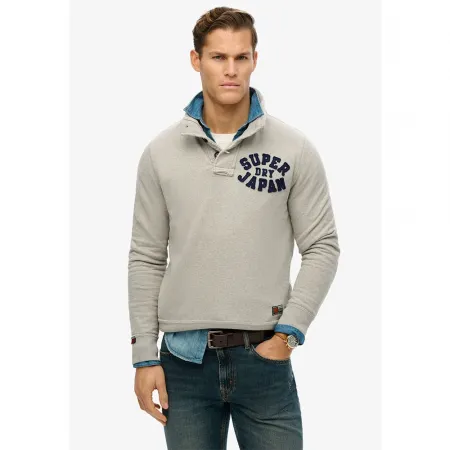 슈퍼드라이 빈티지 Athletic Half Button 스웨터 141663728