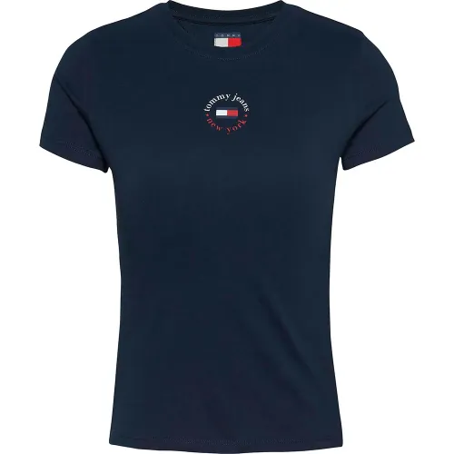 타미힐피거 Essential 로고 2 Slim Fit 반팔 티셔츠 141679377
