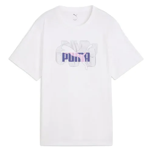 푸마 Stacked No. 1 로고 Relaxed Fit 반팔 티셔츠 141758713