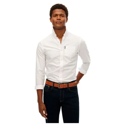 슈퍼드라이 Essentials Oxford 긴팔 셔츠 141845039