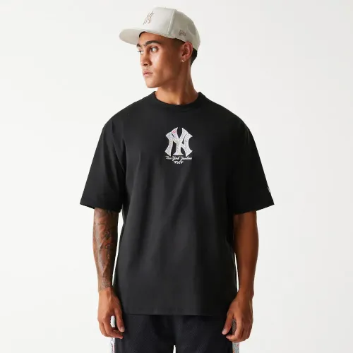 뉴에라 MLB 뉴욕 양키즈 Infill Oversize 반팔 티셔츠 141848850