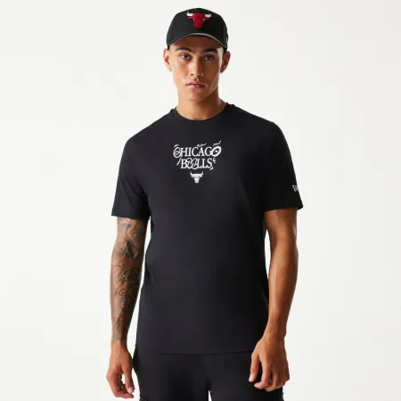 뉴에라 NBA 시카고 불스 Court 그래픽 Regular Fit 반팔 티셔츠 141848941