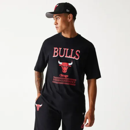 뉴에라 NBA 시카고 불스 Team 그래픽 Oversize 반팔 티셔츠 141848968